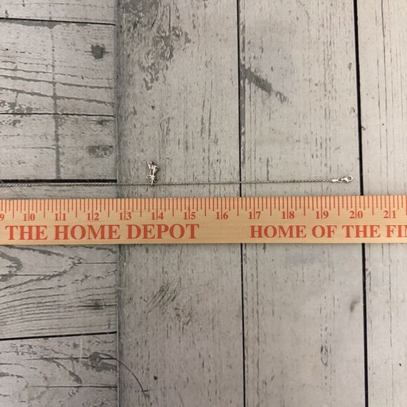 925 Sterling Silver 20" Cable Chain Silver Bells and Bow Pendant Necklace - Picture 7 of 7